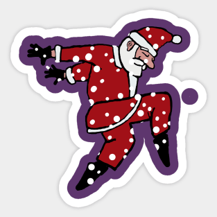 Dancing Santa 5 Sticker